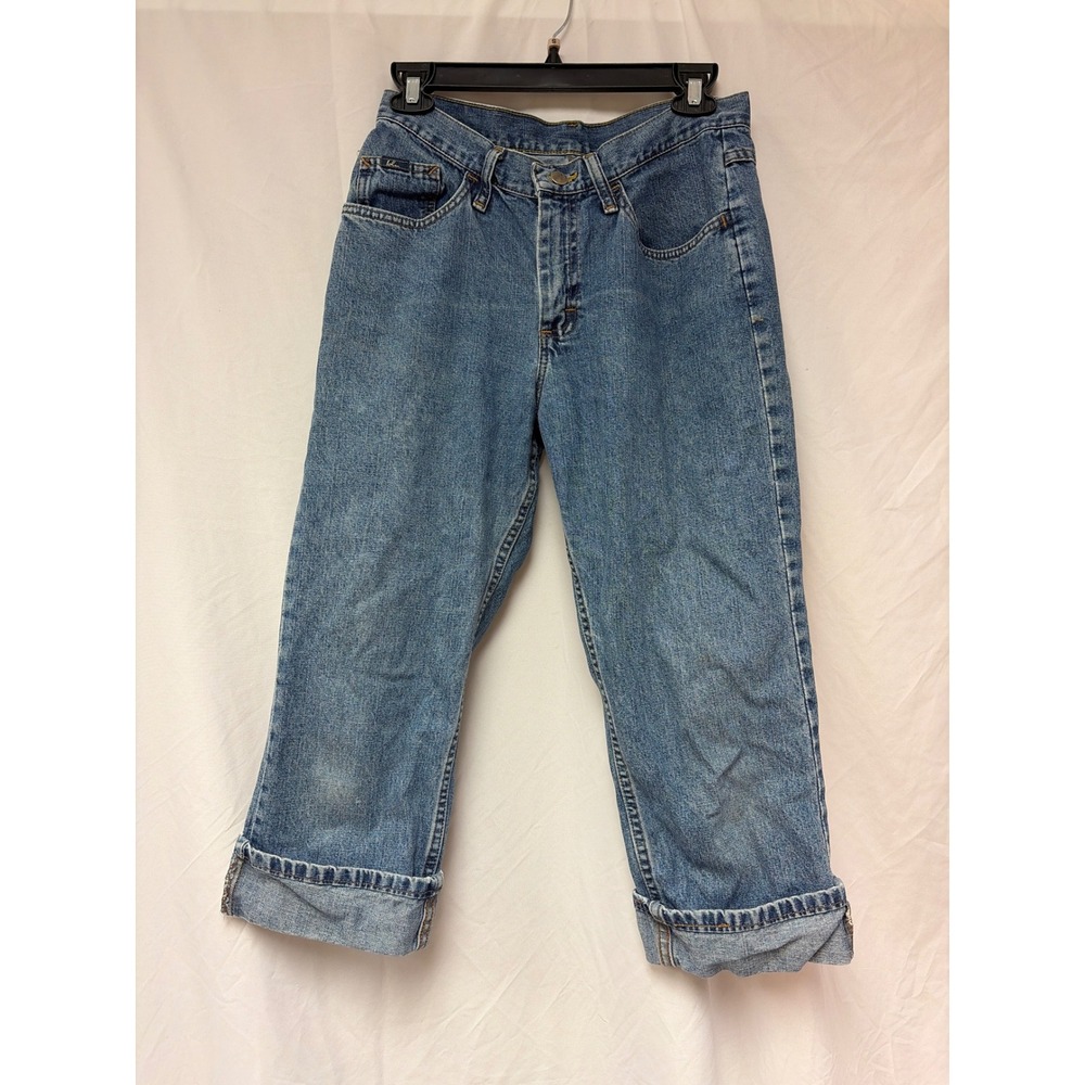 Lee Vintage High Waisted Straight Leg Medium Wash Jeans 131237G Size 8 Medium